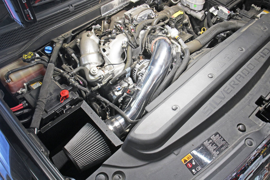 HPS Cold Air Intake Kit with Heat Shield GMC 2017-2019 sierra 3500 HD 6.6L V8 Duramax Diesel Turbo L5P