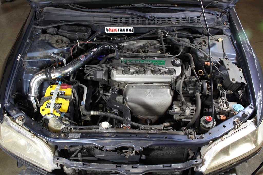 HPS Cold Air Intake Kit 1998-2002 Honda Accord 2.3L DX EX LX VP SE, Converts to Shortram, 837-579